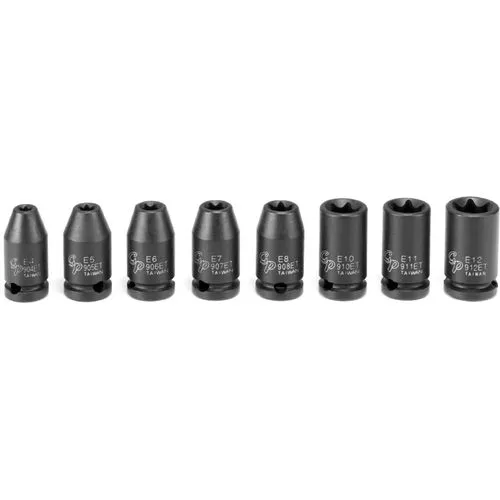 1/4" Drive Standard Length External Impact Set