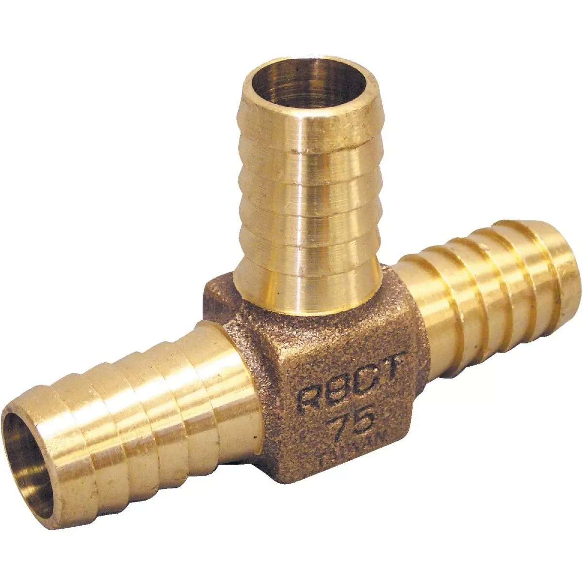 1 In. Low Lead Brass Barbed Tee