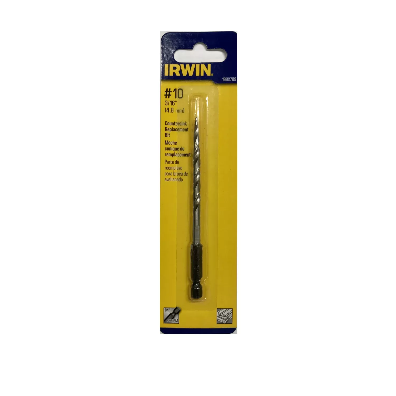 #10 – 3/16 In. High Speed Steel Wood Countersink Replacement Bit