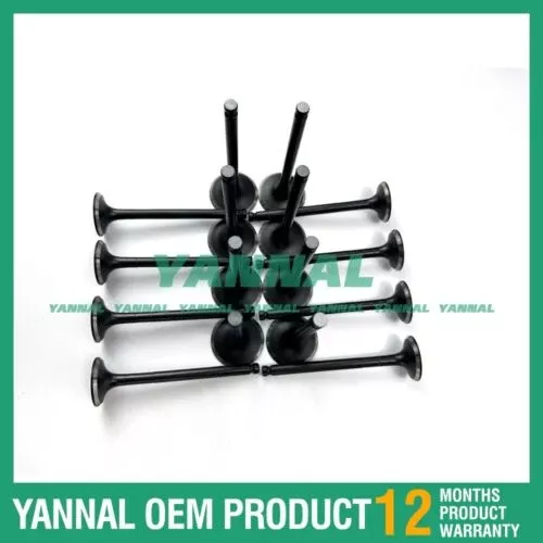 1104C-E44TA Intake Valve With Exhaust Valve For Perkins Excavator Engine Parts