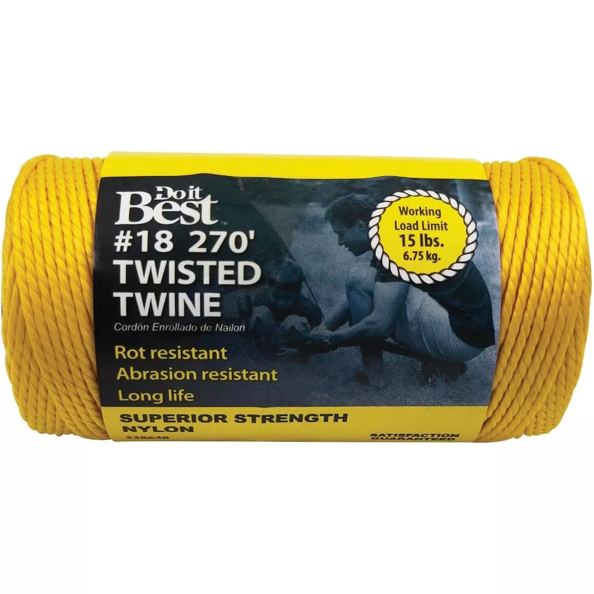 #18 X 270 Ft. Yellow Nylon Twisted Twine