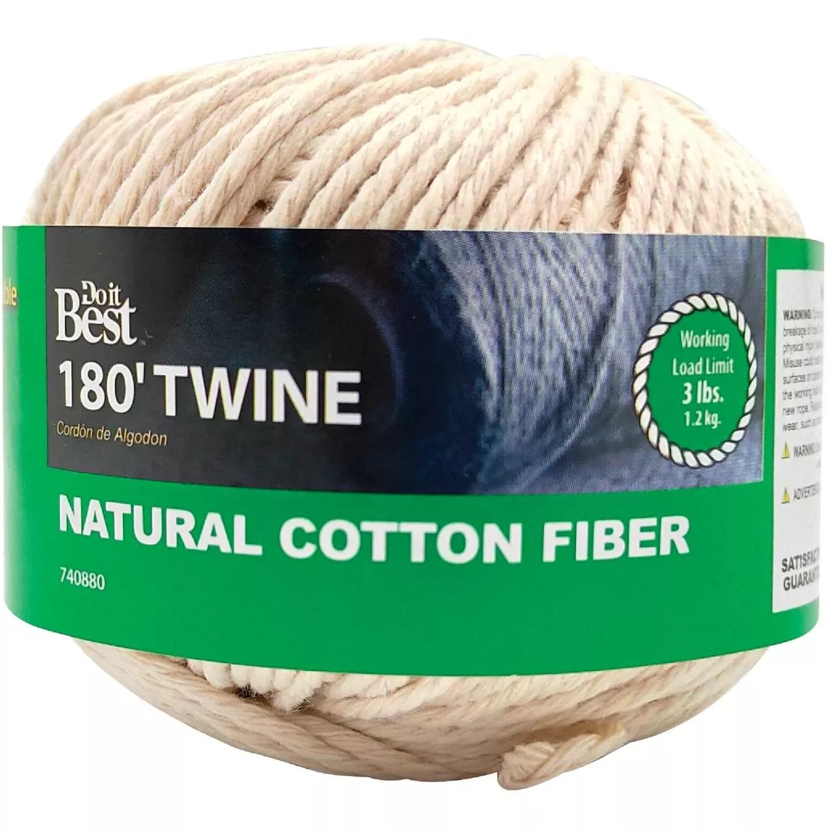 #21 X 180 Ft. Natural Cotton Twine