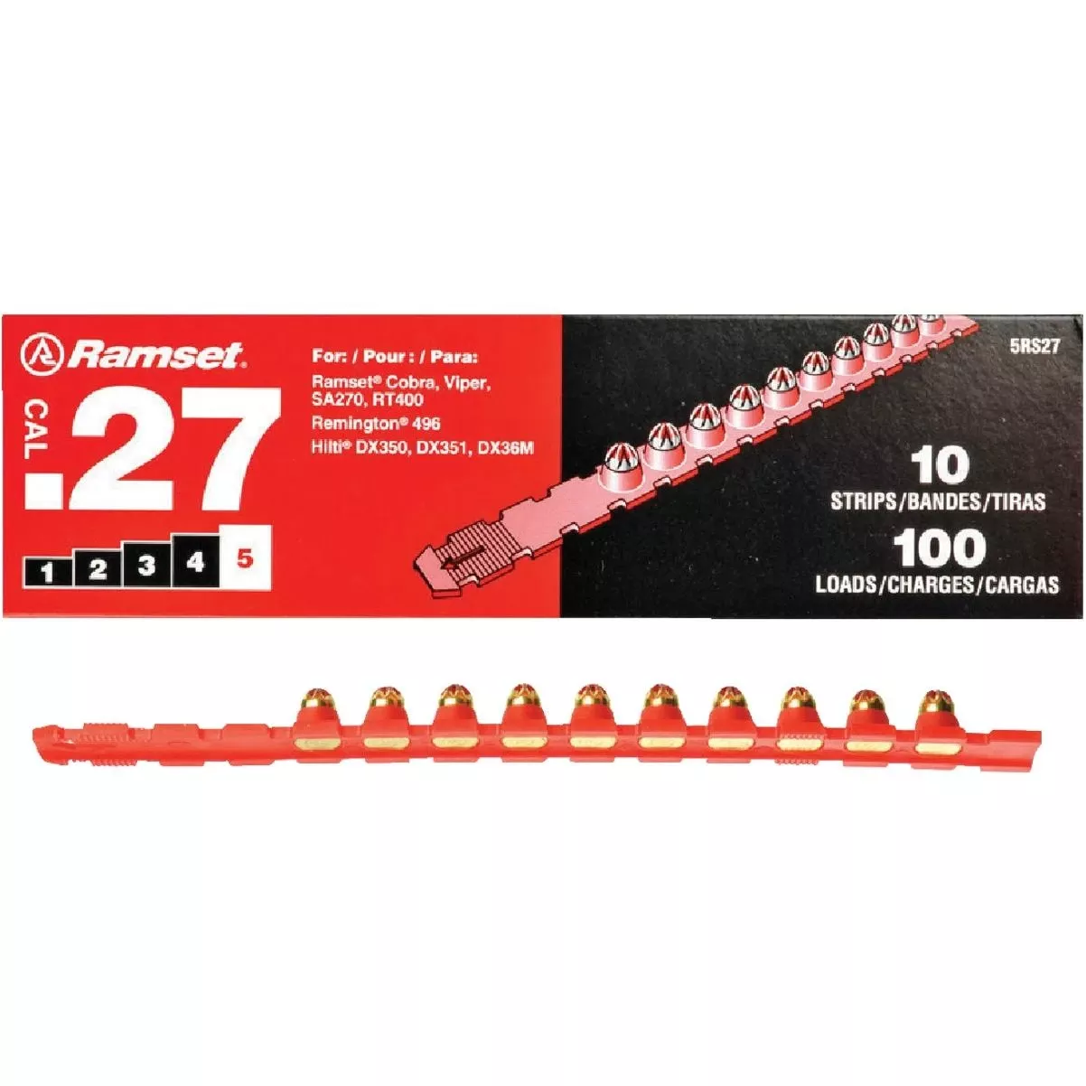 .27 Caliber Level 5 Red Powder Load (100-pack)