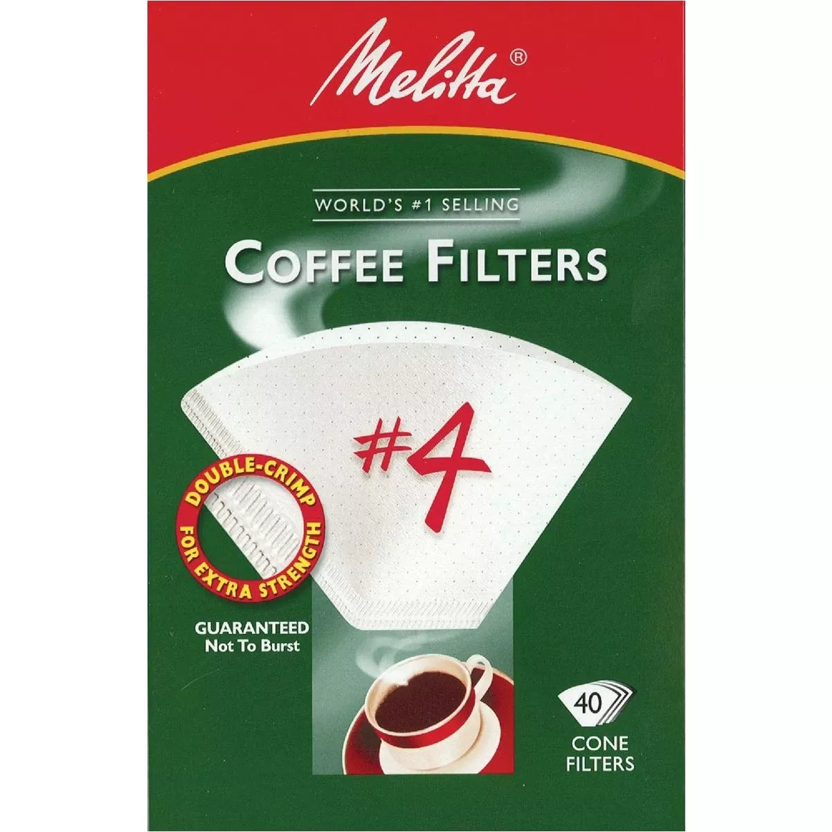 #4 Cone 8-12 Cup White Coffee Filter (40-pack)