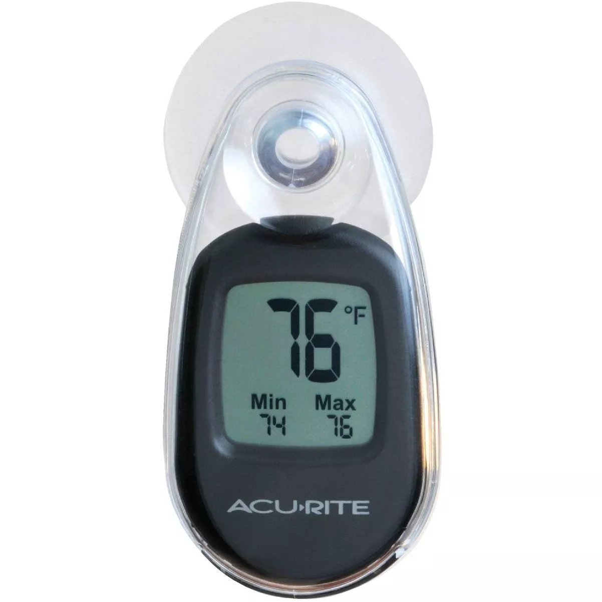 -4 Deg F To 158 Deg Fahrenheit Black Window Thermometer
