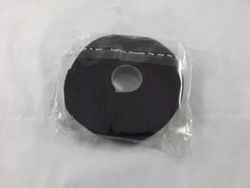 5/8" HOOK AND LOOP BLACK 15FT ROLL