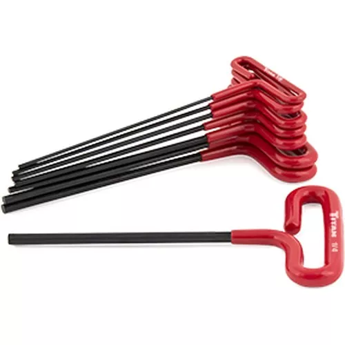 8pc SAE T-Handle Hex Key Set