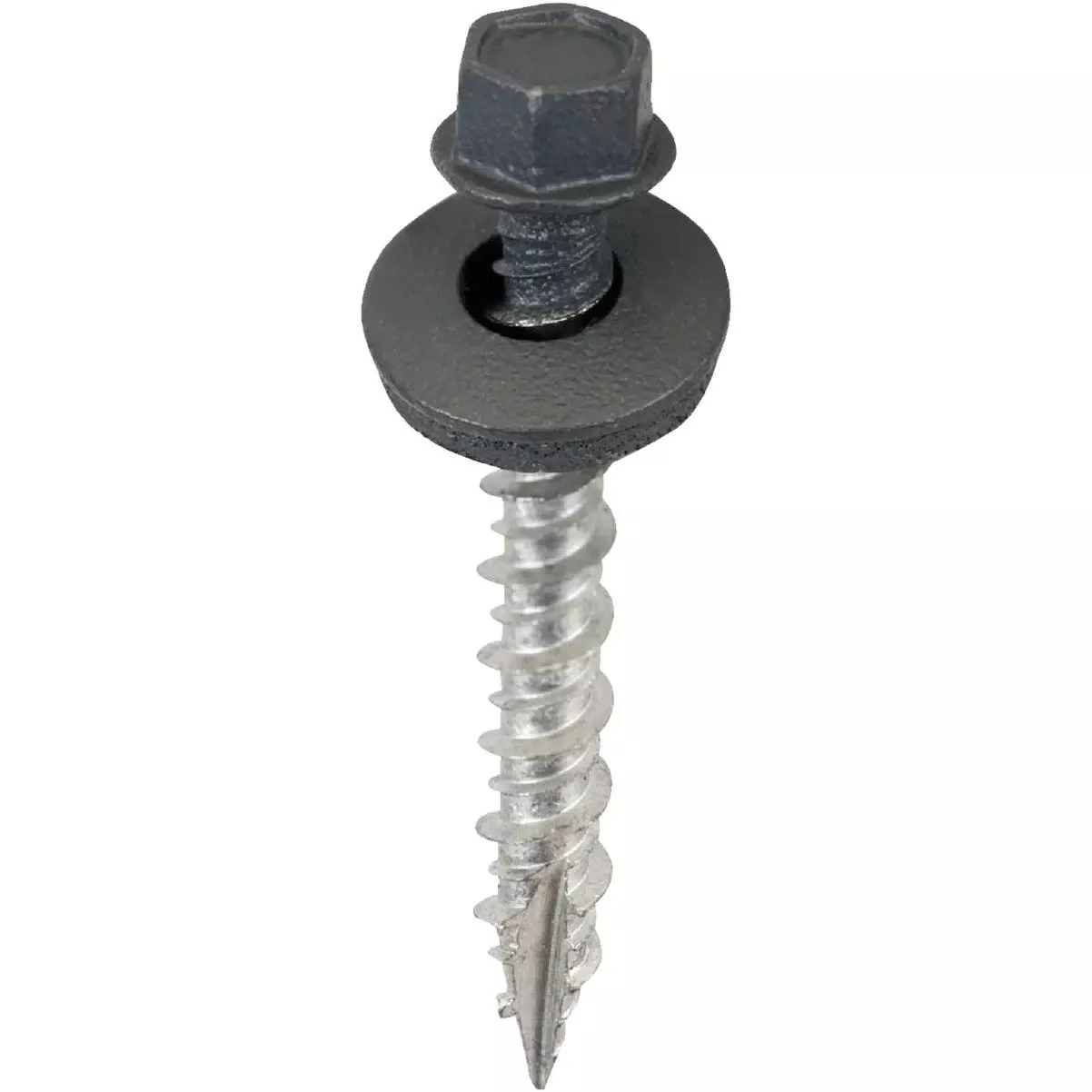 #9 X 1-1/2 In. Charcoal Gray Washered Metal To Wood Screw (250-count)