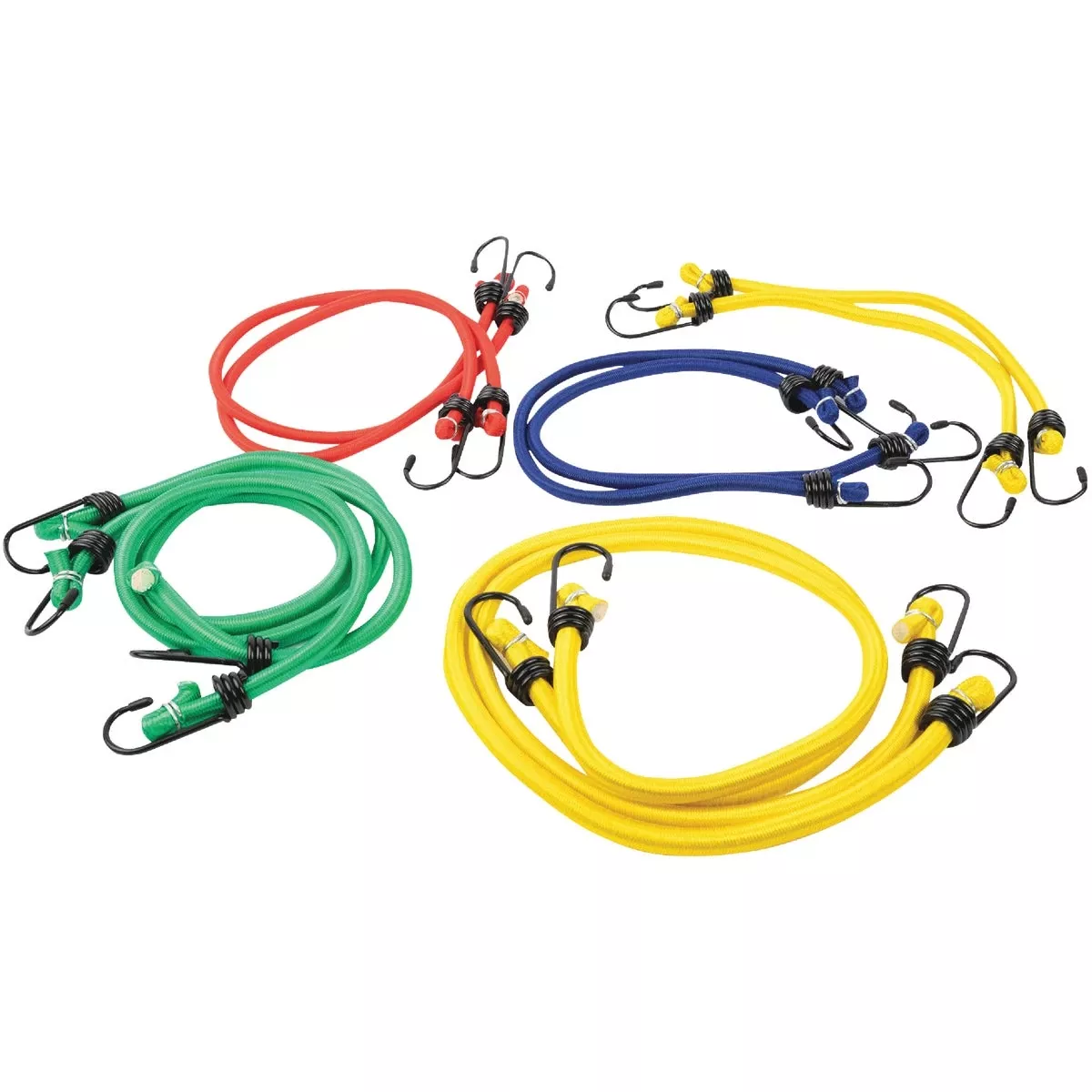 Assorted Vinyl Coated Wire Bungee Cord Set