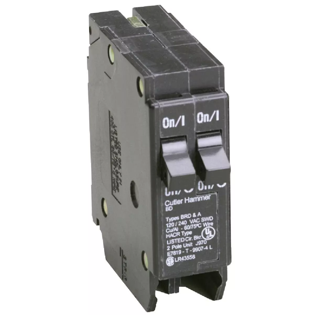 Bd 15a/15a Double-pole Standard Trip Duplex Circuit Breaker