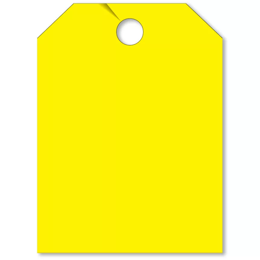 Blank Mirror Hang Tags – Yellow