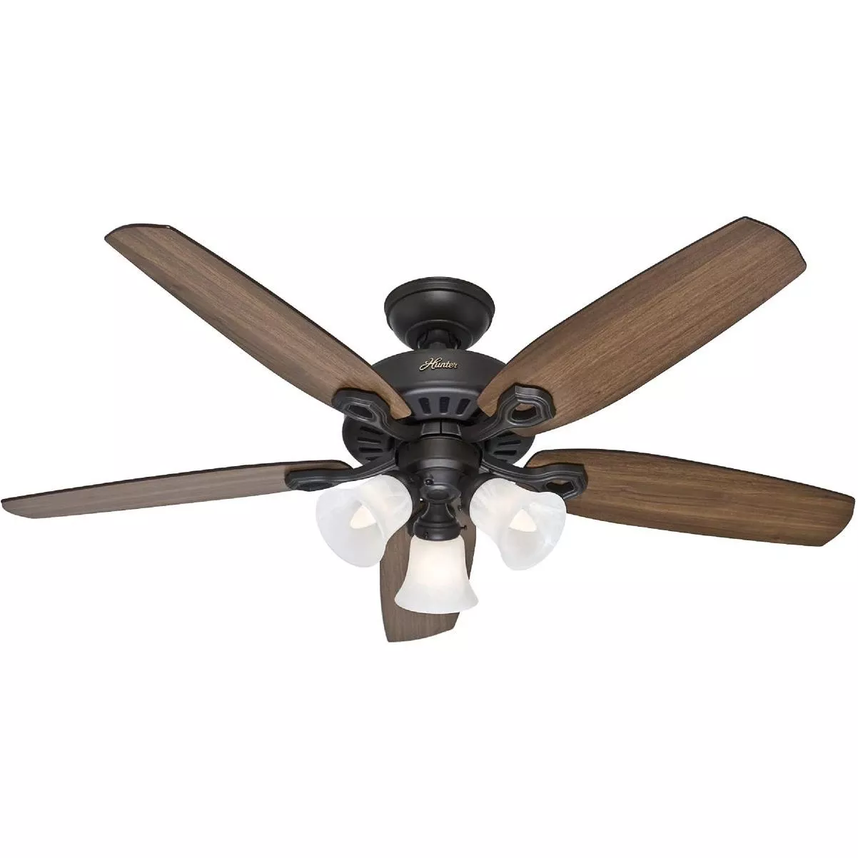 Builders Plus 52 In. New Bronze Ceiling Fan With Light Kit