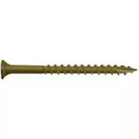 Camo 0356130 Deck Screw, #8 Thread, 2 in L, Bugle Head, Star Drive, Type 17 Slash Point, Carbon Steel, 100/PK