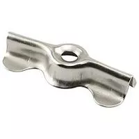CLIP DBL WING FLUSH ZINC PLATE - Case of 6