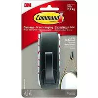 Command MR03-ORB-ES Large Hook, 5 lb, 1-Hook, Metal, Oil-Rubbed Bronze