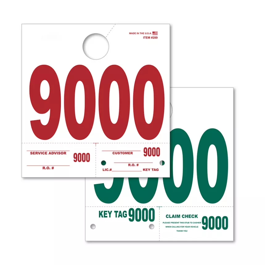 Custom Heavy Stock Numbered Hang Tags