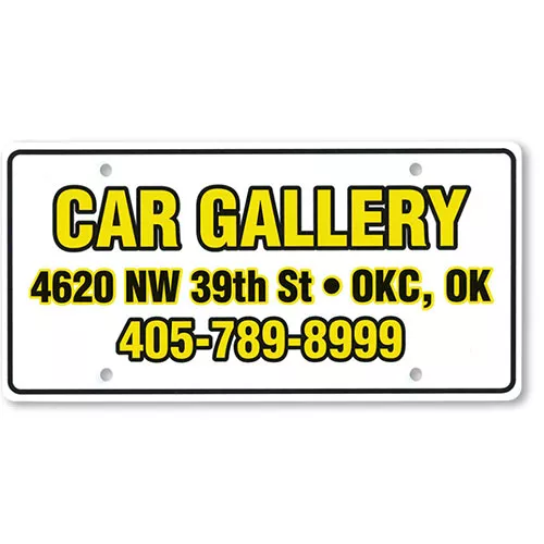 Custom Imprinted Poly Coated Cardboard Message Plates – 2 Color