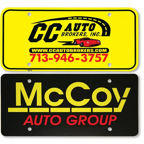 Custom Imprinted Premium Plastic Message Plates – 2 Color