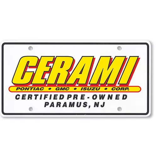 Custom Imprinted Standard Plastic Message Plates – 3 Color
