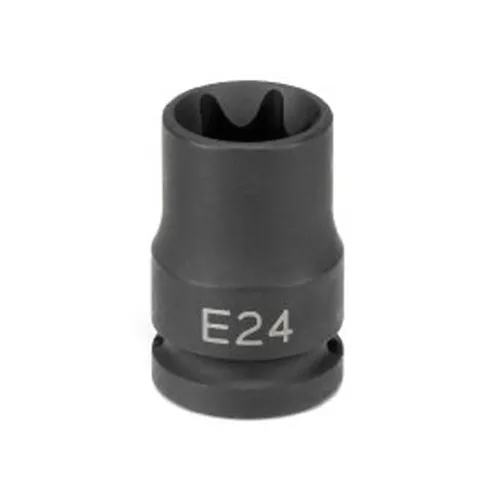 Grey Pneumatic 1/2″ Drive x E24 Standard Length External Impact – 2124ET