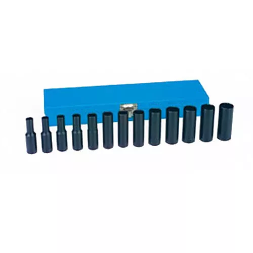 Grey Pneumatic 13 Pc 3/8″ Drive 12-Point Deep Length Metric Socket Set – 1203MD