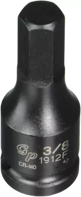 Grey Pneumatic 3/8" Drive x 3/8" Hex Driver Socket (1912F)