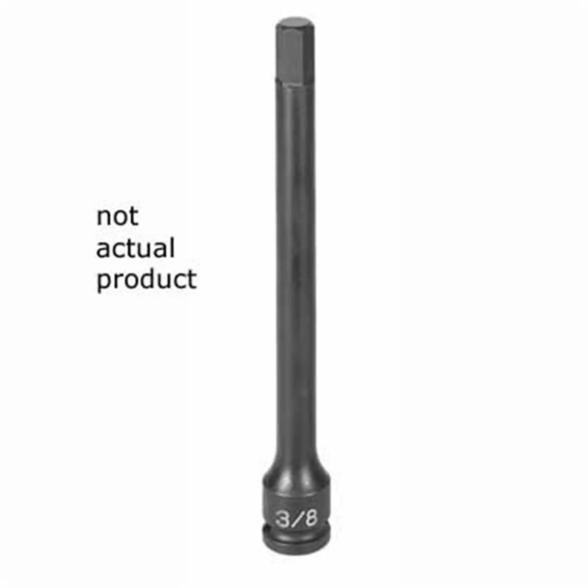 Grey Pneumatic SOC 5MM 3/8D IMP HEX LG MALE BLK