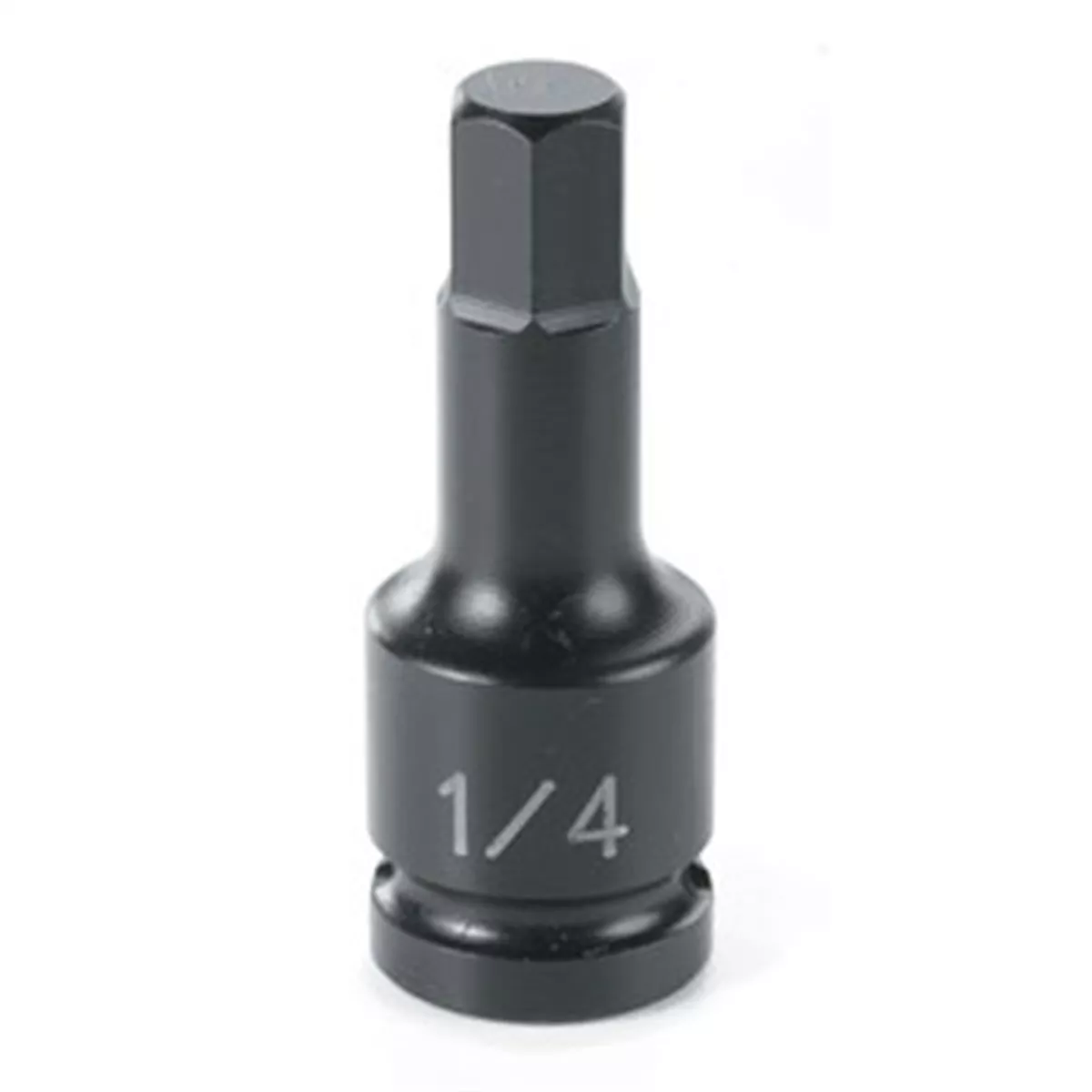Grey Pneumatic SOC 6MM 1/4D IMP HEX MALE BLK