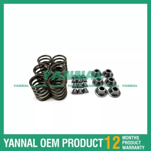 For Kubota D662 Valve Spring Kit Seat With Cotter ( Fit one Engine )