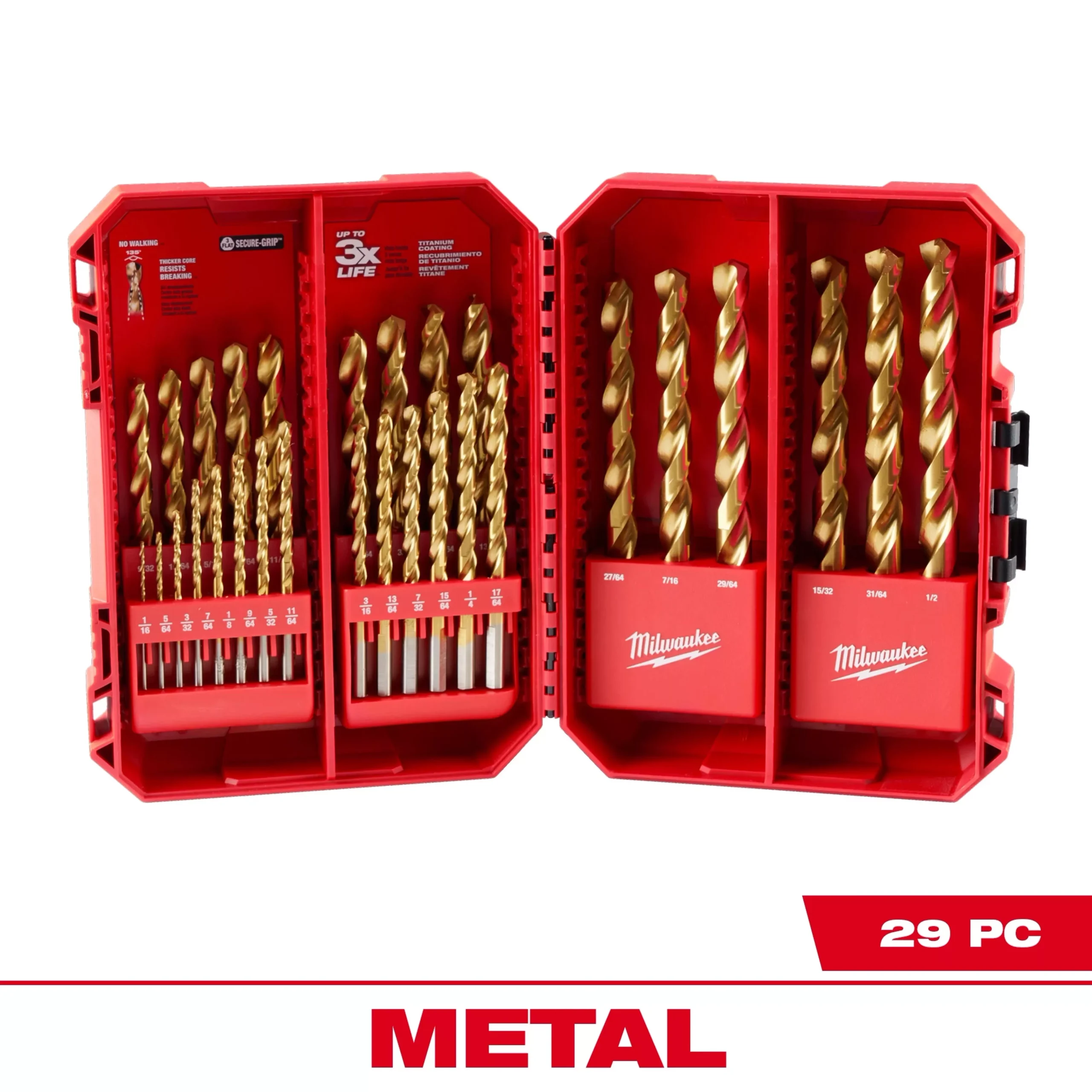 Milwaukee 29 PC THUNDERBOLT Titanium Drill Bit Set