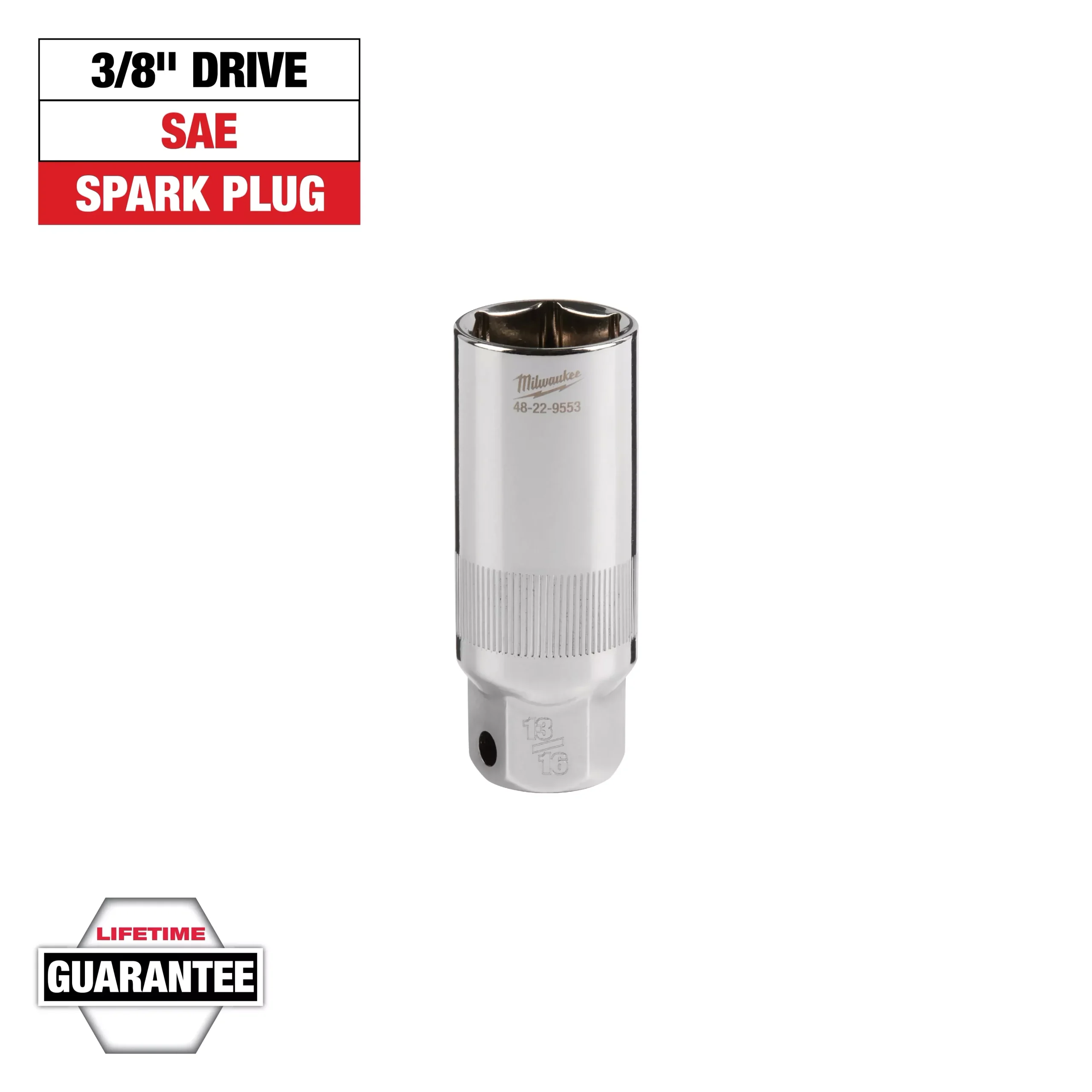 Milwaukee 3/8″ Drive 13/16″ Spark Plug Socket