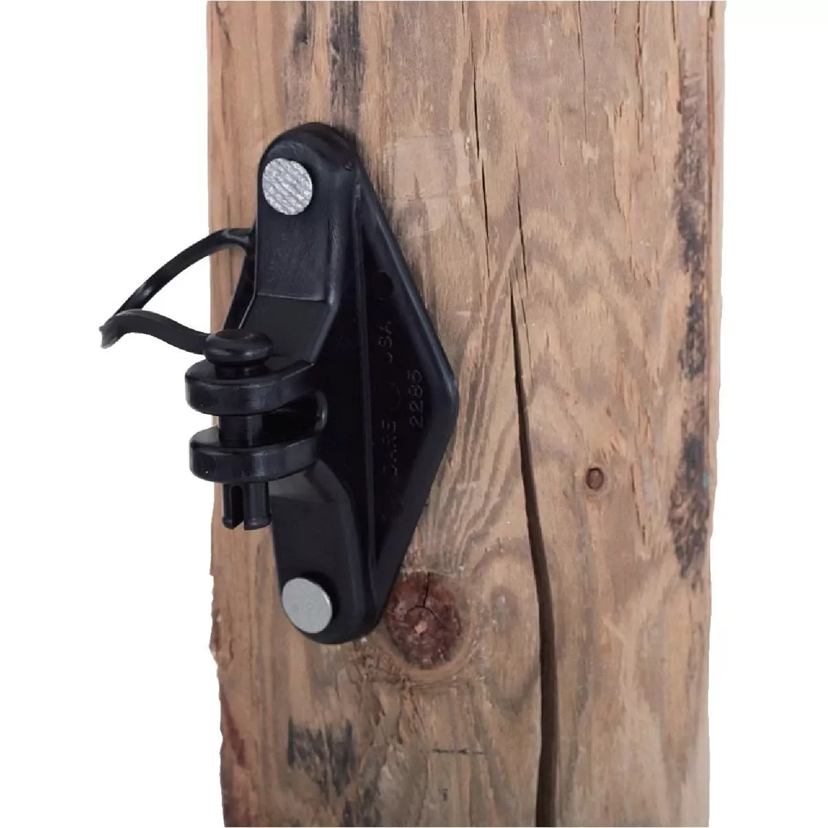 Nail-on Pin Lock Black Polyethylene With Carbon Black Electric Fence Insulator (25-pack)