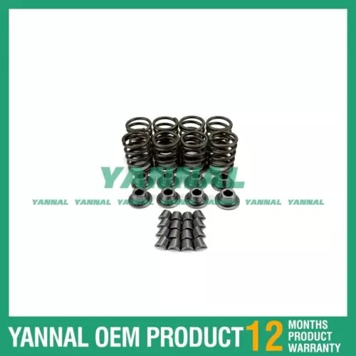 For Perkins 803D-44T Valve Spring Kit Seat With Cotter ( Fit one Engine )