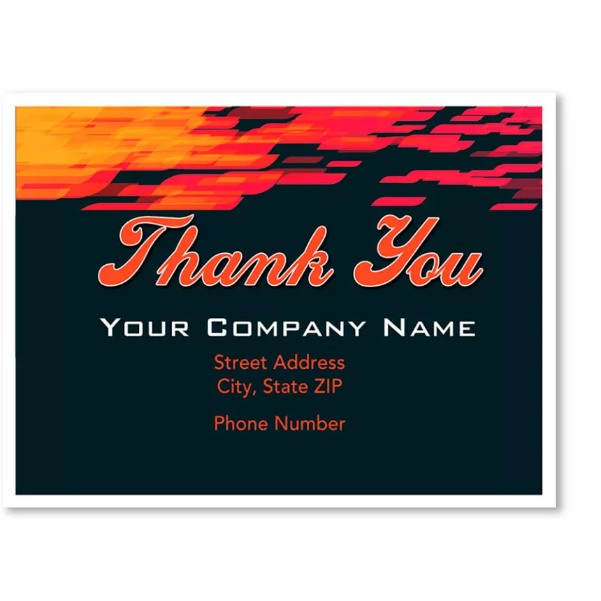 Personalized Full-Color Paper Floor Mats – Abstract Flame