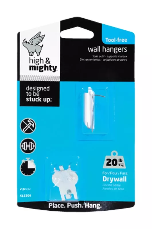 Picture Hanger, Holds 20-lbs., 2-pk.