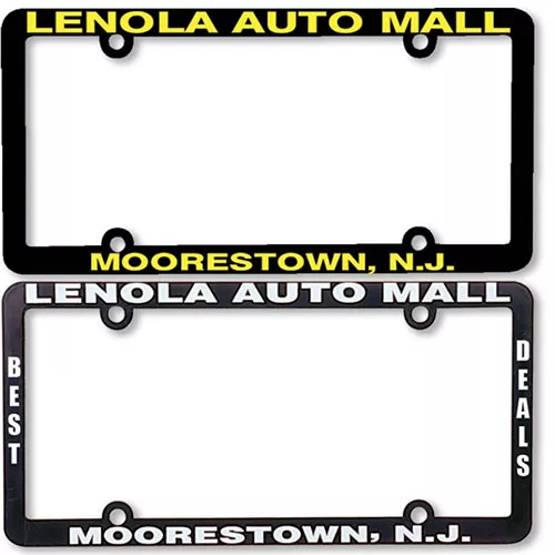 Premium Plastic Dealer License Plate Frames – 2 Color