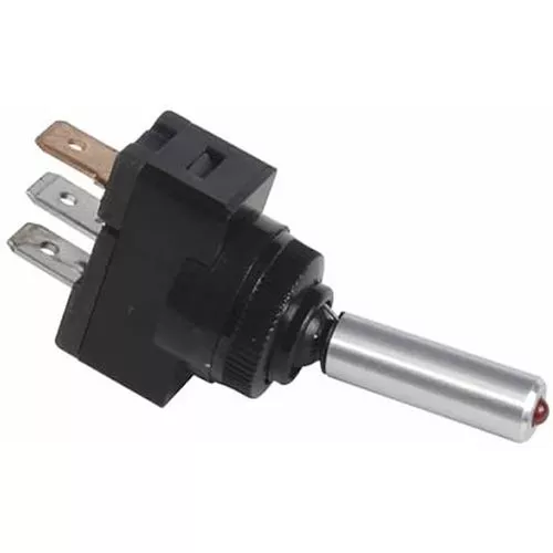 Red LED Toggle 15A 12V S.P.S.T. 1 Pc