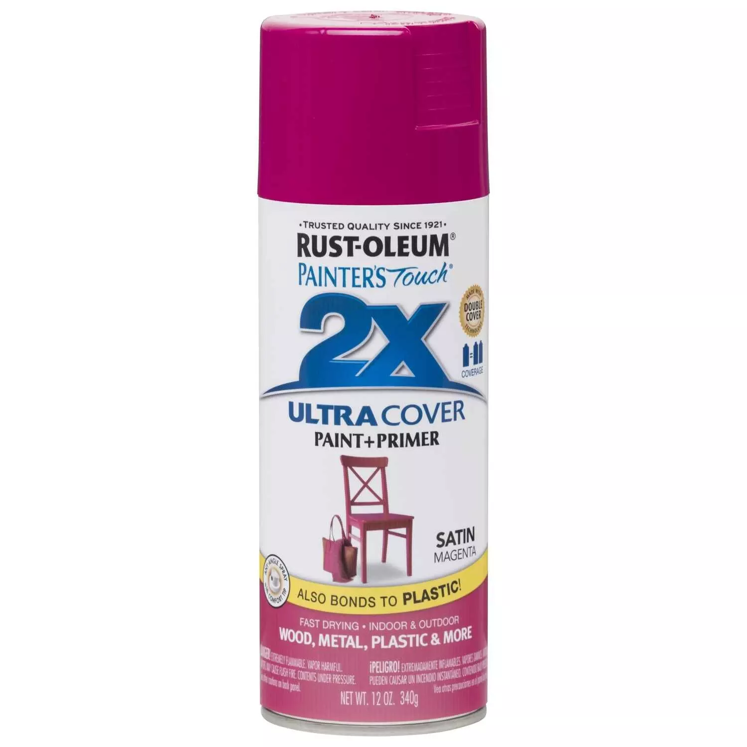 Satin Magenta Spray Paint - 2x Ultra Cover For Vibrant Finishes