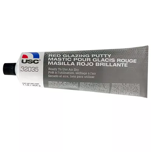 USC Red Glazing Putty, 1 lb tube – 32035
