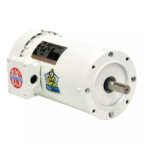 WD32P2A14C Nidec 1 1/2 hp 1800 RPM 145TC Frame (Rigid Base) 208-230/460V TENV 3-Phase Washdown Motor